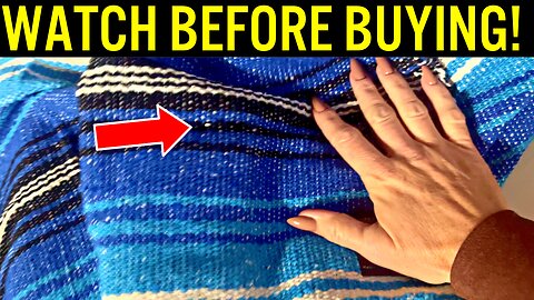 Authentic Extra Large Mexican Blanket, Handwoven Yoga Blanket (Full Demo & Review)