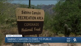 Sabino Canyon Recreation Area closed due to Bighorn Fire