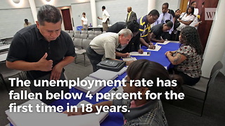 Breaking: Unemployment Rate Falls To Lowest Since 2000