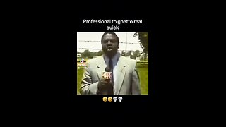 Hilarious Clip! Reporter Goes From Professional To Ghetto Real Quick