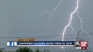 2019 extra active for lightning-related fires in Polk County, fire rescue says