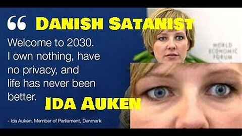 Danish Satanist Traitor Politician Ida Auken on Agenda 2030 in 2015! [Jun 8, 2015]