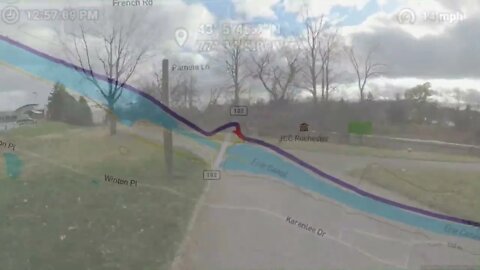 November 2022 timelapse greater Rochester, NY to Pittsford, NY via Empire State / Erie Canal Trail