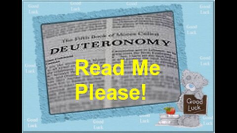 Introduction To The Book Of Deuteronomy (Elleh Haddevarim)
