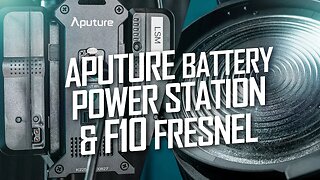 Aputure F10 Fresnel & 2 bay Battery Power Station