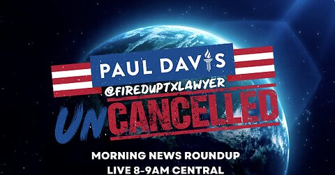 New World Order | Paul Davis UnCancelled | Biden reveals himself as the globalist puppet we all knew he was--announces US will build New World Order while leading us into WWIII intended to do just that!