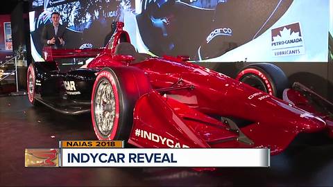 IndyCar unveils new car, aero package at Detroit auto show