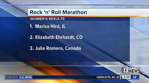 Rock 'n' Roll Marathon winners