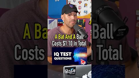 The Ball Costs How Much?? 3 Question IQ TEST! #shorts #iqtest #riddle #question #math #answer