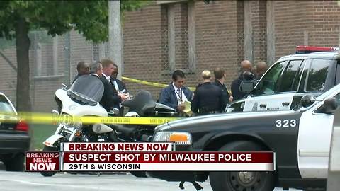 Suspect shot by Milwaukee police officer