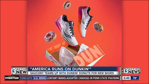 Saucony teams up with Dunkin' Donuts for new shoes