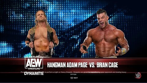 AEW Dynamite Hangman Adam Page vs Brian Cage