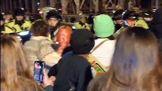 BLM Blocks Brooklyn Bridge, Cops Push Back