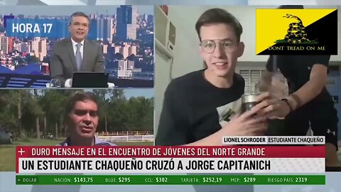 2022 08 25 “Lionel Schroder resume todo País rico, gente pobre y ustedes hablando de género”, Manu