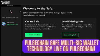 Pulsechain SAFE Multi-sig Wallet Technology Live On Pulsechain!