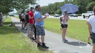 Protesters gather in Jupiter Farms