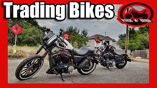 Team Bradley Takes Mia For A Spin - Harley Davidson Sportster Iron 883