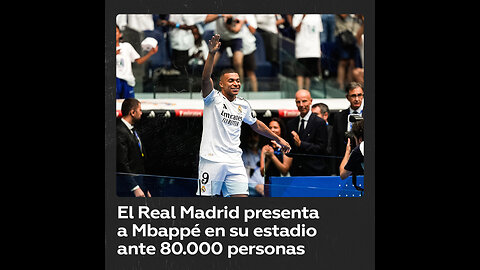 Espectacular presentación de Mbappé como jugador del Real Madrid