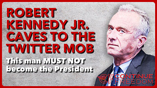 Robert Kennedy Jr., ABSOLUTELY NOT! RFK Gives in to the Twitter Mob