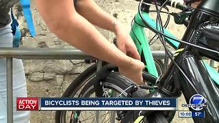 Thieves cutting through locks, stealing bikes in downtown Denver