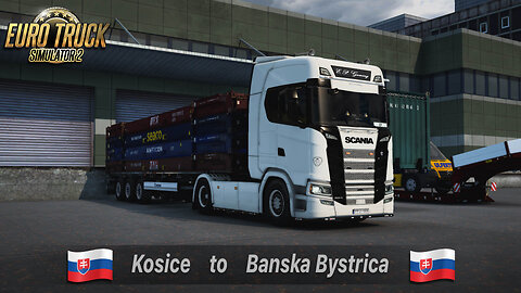 ETS2 | Scania 500 S | Kosice SK to Banska Bystrica SK | FlatRack Container Stacked 26t