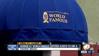 Pacific Beach worker exposes customers to hep A