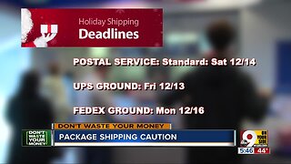 Be ready for these holiday shipping deadlines