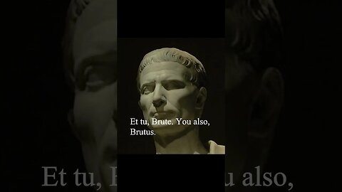 Julius Caesar Quote - Et tu...