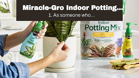 Miracle-Gro Indoor Potting Mix 6 qt., Grows beautiful Houseplants