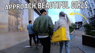 How To Approach Beautiful Girls with Daygame (London Cold Approach Infield)