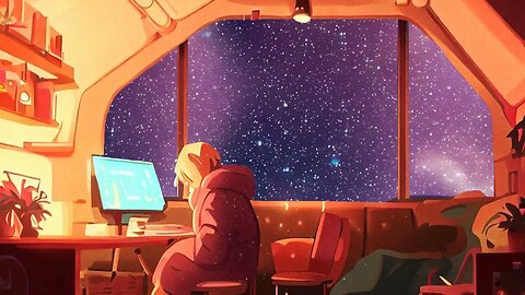 Travel Through Space with Lofi Study Girl