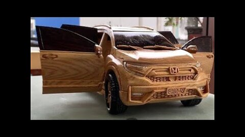 Wood Carving - HONDA CR V 2021 - Woodworking Art