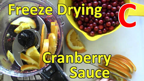 Making and Freeze Drying a Batch of Cranberry Sauce