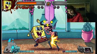 Tufflips VS SpongeBob SquarePants In A Nickelodeon Super Brawl 3 Battle With Live Commentary