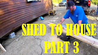 Amish shed to house conversion Part 3