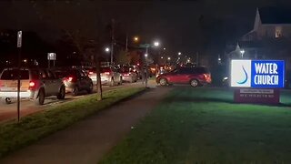 Akron, Ohio: BLM members have gathered in the street.