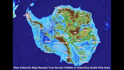 New Antarctic Map Reveals True Secrets Hidden In Antarctica South Pole Area