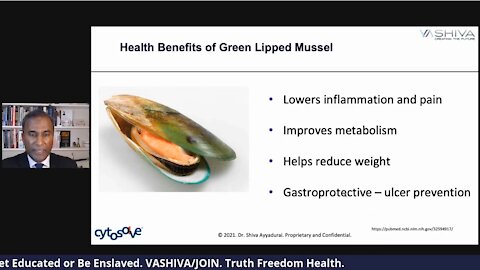 Dr.SHIVA LIVE: How Green Lipped Mussel Affects Joint Health. A CytoSolve Systems Biology Analysis.