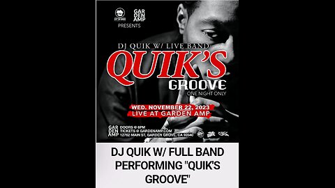 DJ QUIK LIVE IN GARDEN GROVE, CA