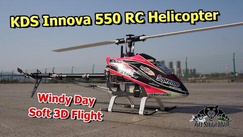 KDS Innova 550 electric RC Helicopter Windy Day Soft 3D Flight