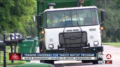 200 Waste Management drivers train in community safety watch program