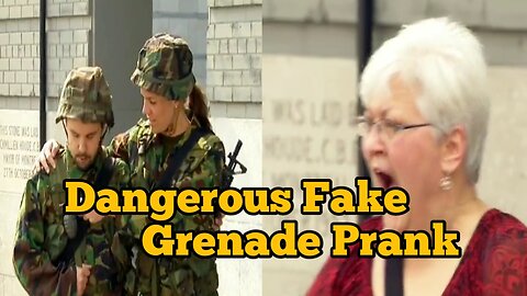 Dangerous Fake Grenade Prank