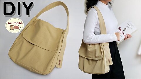 A shoulder bag that's really cool and so easy to make
