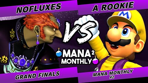 Mana Monthly 2 Grand Finals - NoFluxes (Ganondorf) vs A Rookie (Mario) Smash Melee Tournament