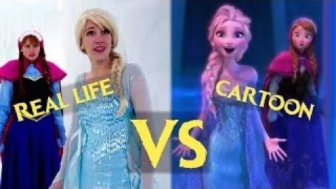 First time in Forever Reprise - Real Life vs Cartoon!