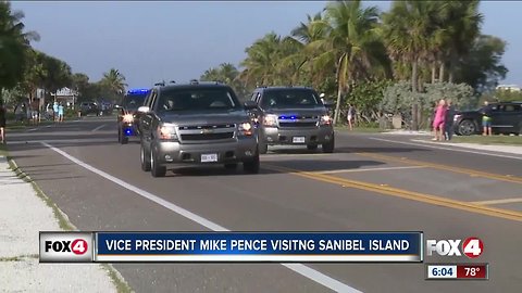 Vice President Mike Pence visits Sanibel