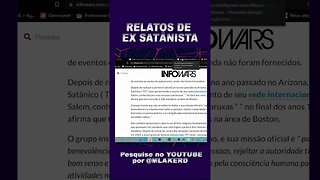 Relatos de um ex satanista parte07 #fimdostempos😱😱 #fatoscuriosos #revelação #shortsvideo