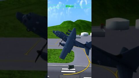Crashing MC-130 into Vehicle | Turboprop Flight Simulator #shorts