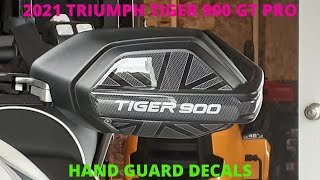 HAND GUARD DECALS 2021 TRIUMPH TIGER 900 GT PRO