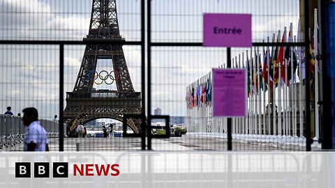 Paris set for 2024 Olympics opening ceremony as security tightened | BBC News